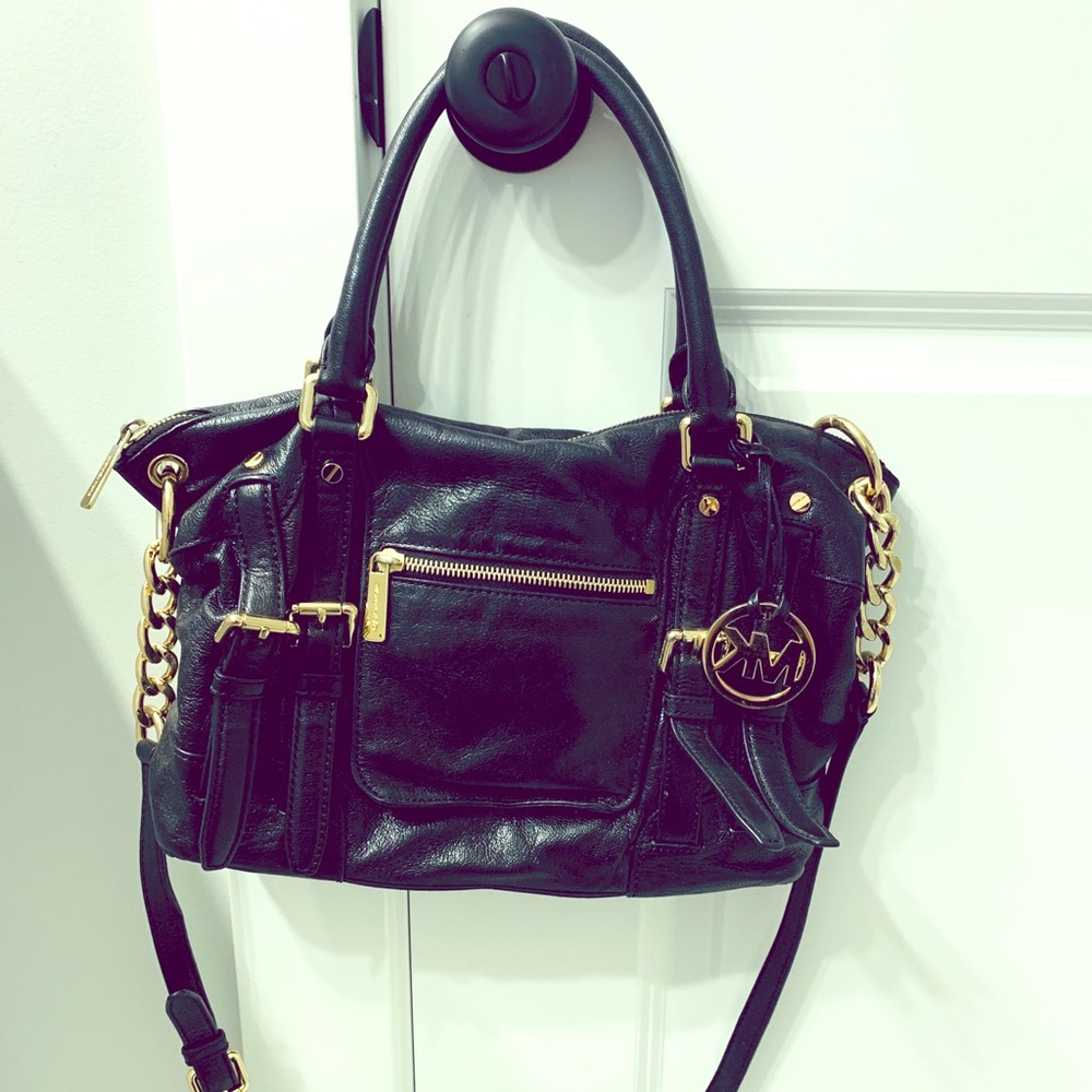 Black Michael Kors with gorgeous gold accents
